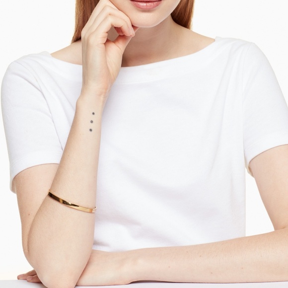 NWT Kate Spade Gold Idiom bangle - Picture 2 of 3